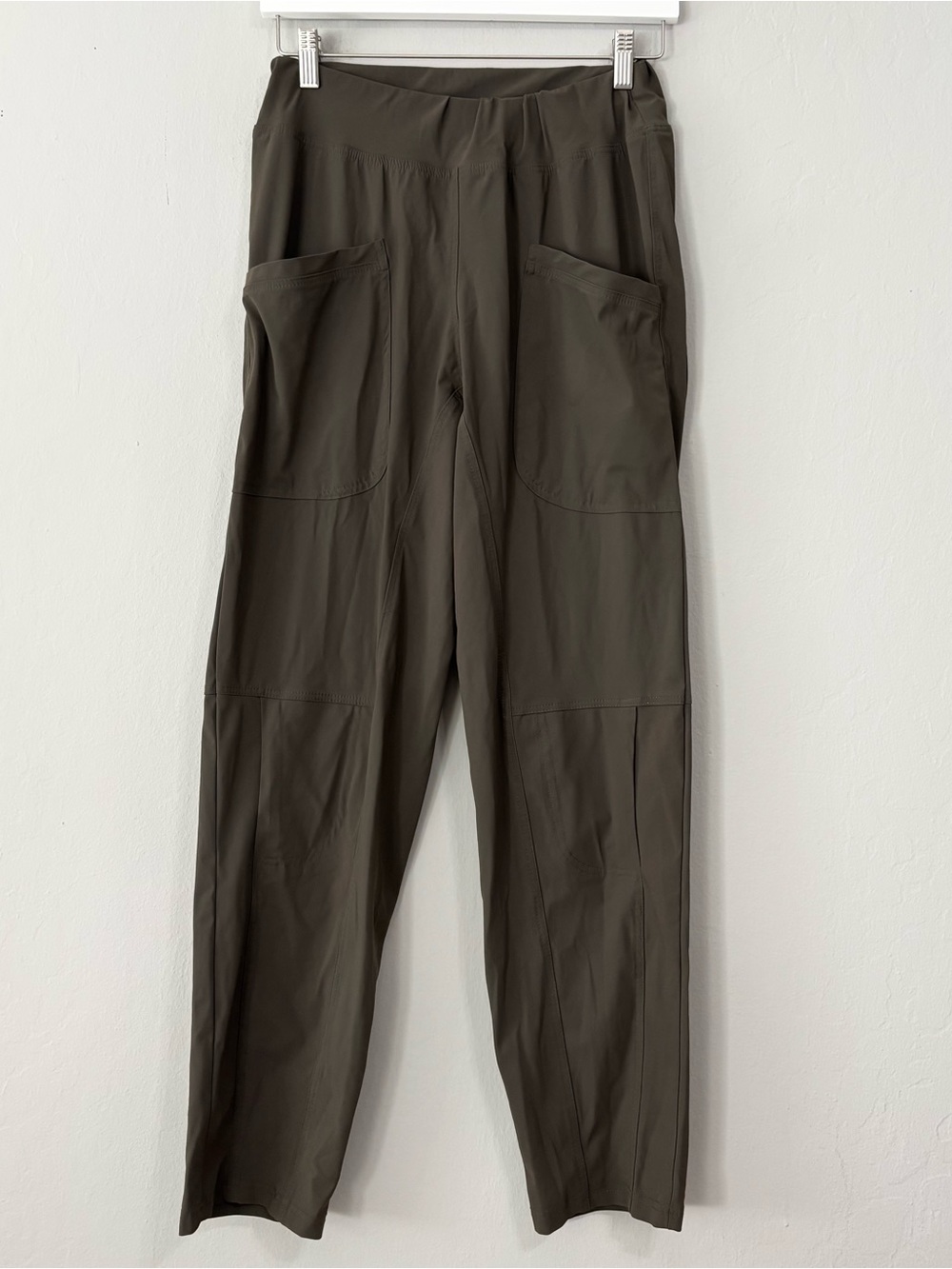 RUTI High Rise Olive Green Draped Pocket Trousers Pants (RTP $270)
